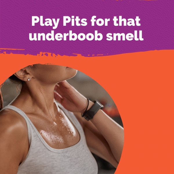 Underboob Smells Sour, STRONG SWEAT ABSORBING INGREDIENTS