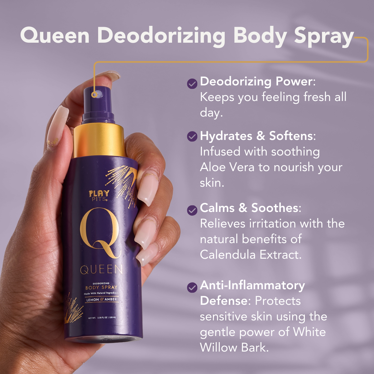 Deodorizing Body Spray | QUEEN Collection - Play Pits