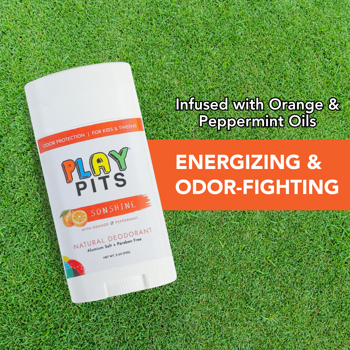 SONSHINE: Orange & Peppermint  | Kids Natural Deodorant - Play Pits