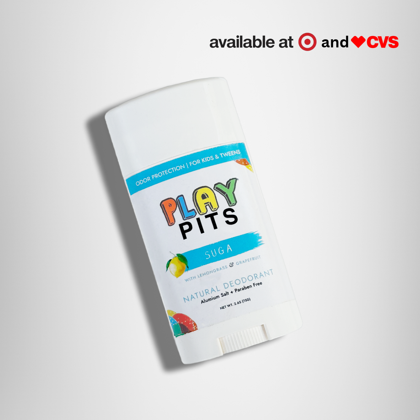 SUGA: Lemon & Grapefruit | Kids Natural Deodorant - Play Pits